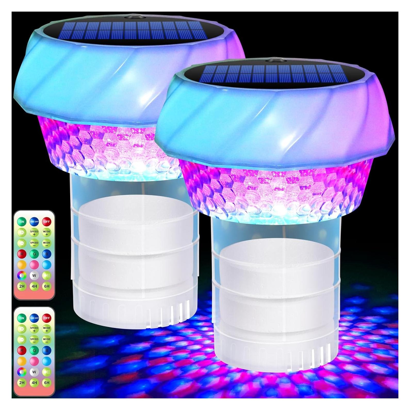 Flotador de Cloro Solar Blansong 2 Unidades con Control Remoto