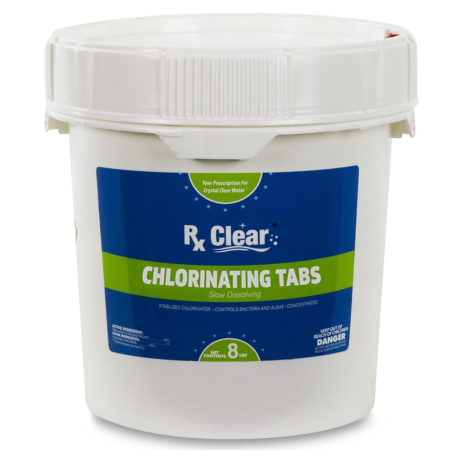 Tabletas de Cloro Estabilizadas Rx Clear 3.63 kg con Dispensador