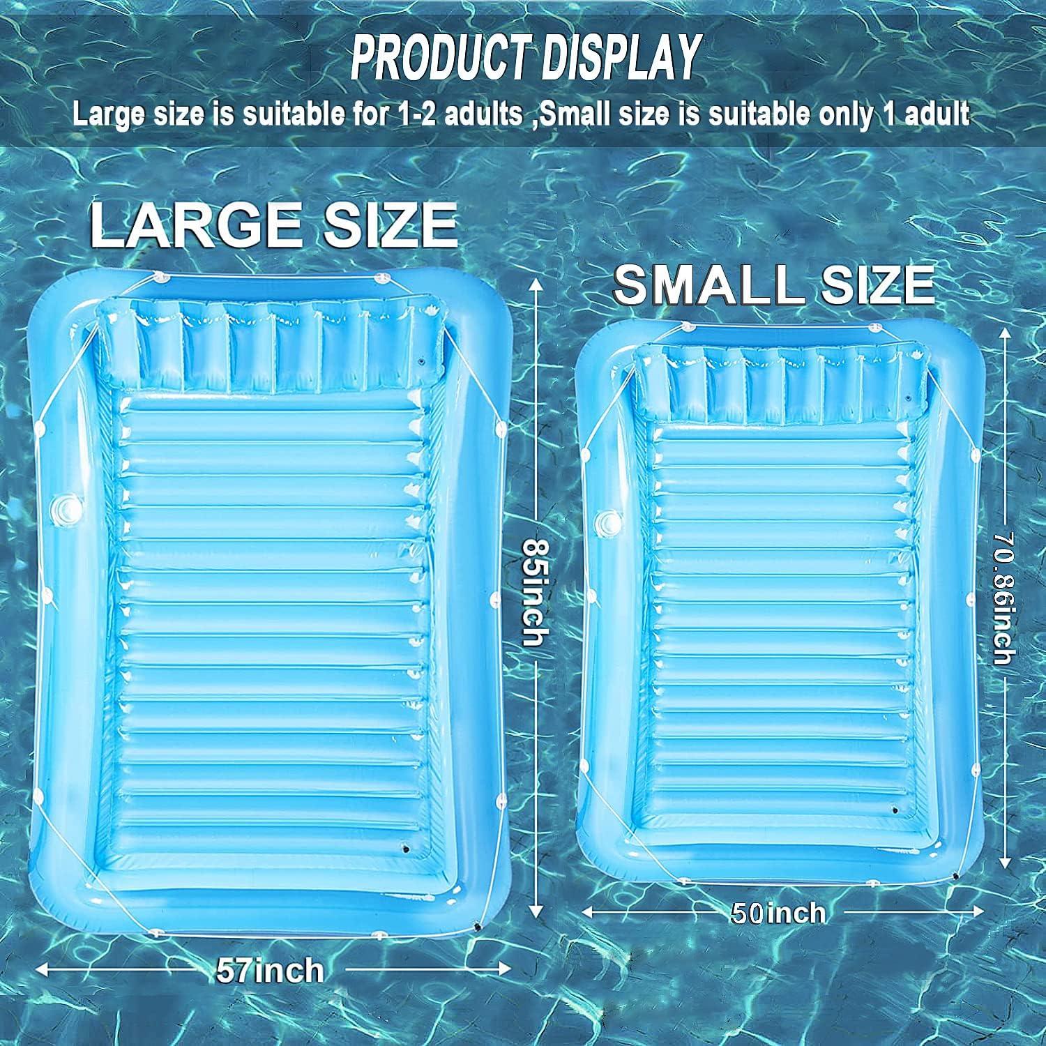 Flotador Inflable SLLAK para Piscina Adultos 216x145cm Azul