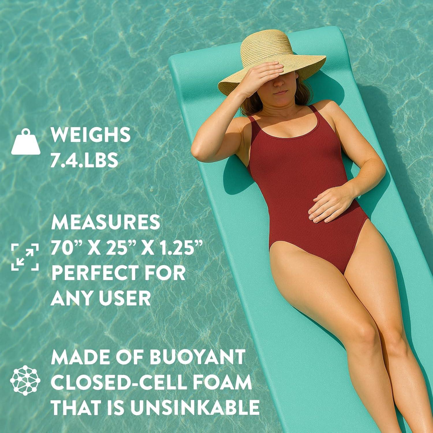 Flotador de piscina California Sun con almohada y vinilo 178x64cm