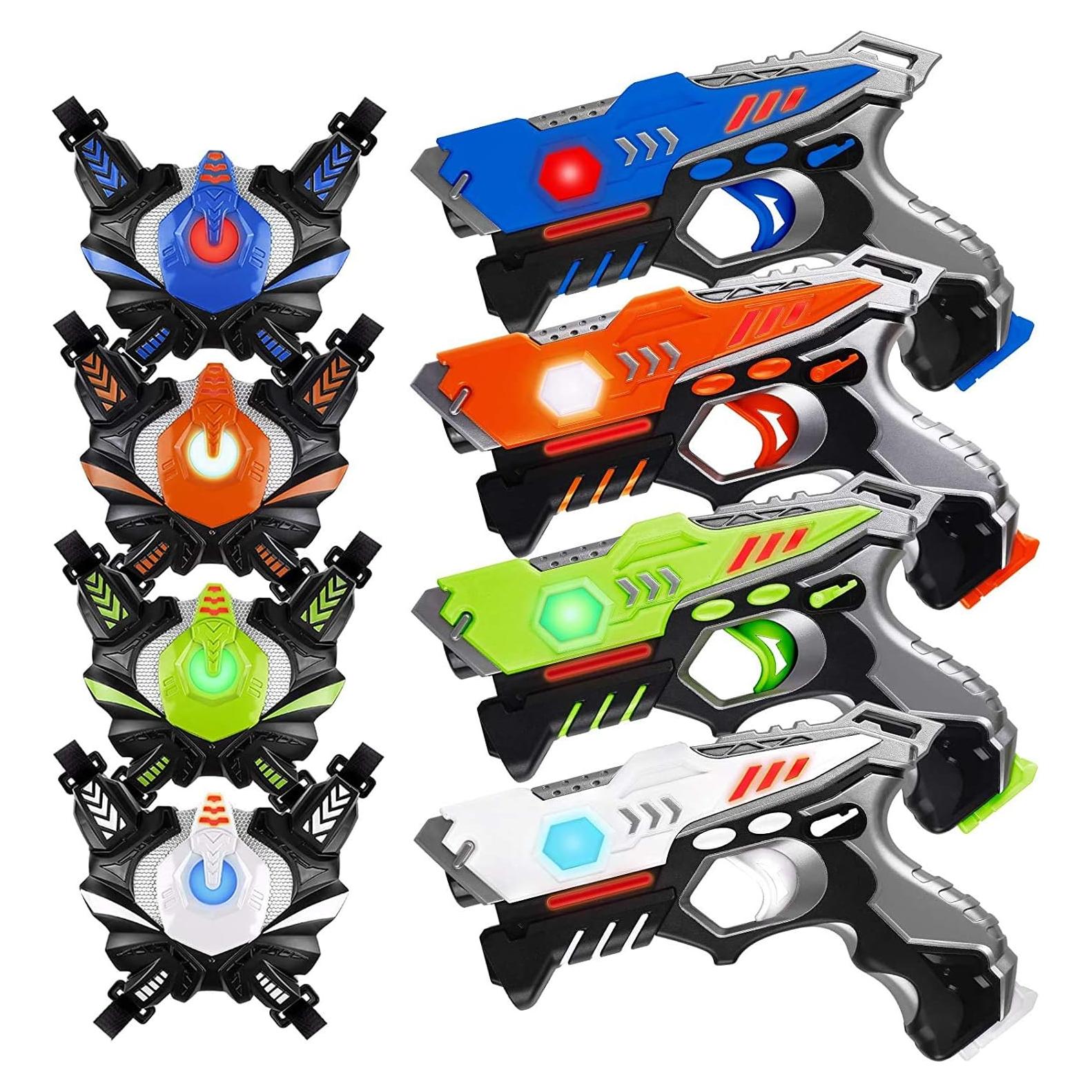 Conjunto de Laser Tag HISTOYE 4 Pistolas y Chalecos 1.68kg
