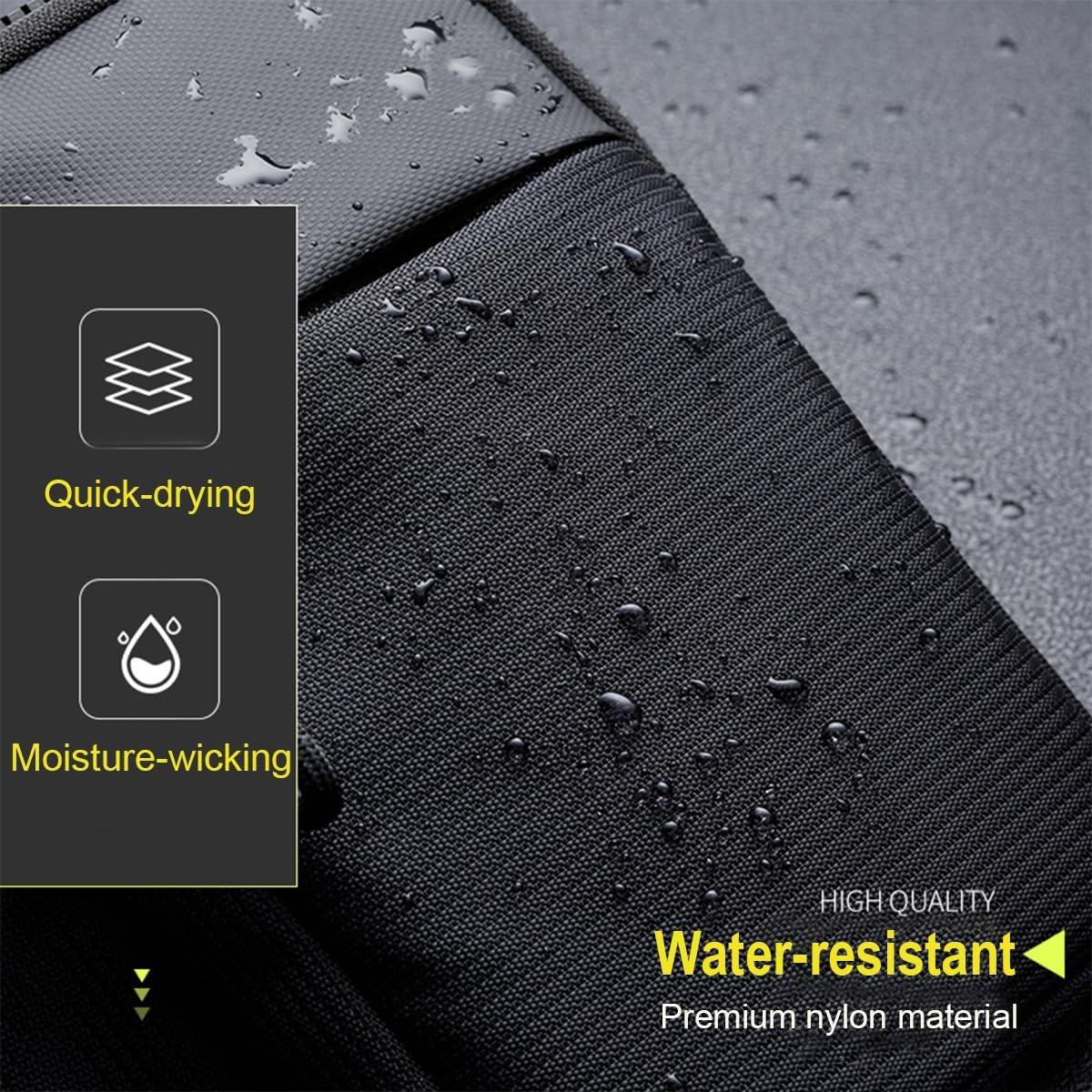 Bolsa Cruzada USHAKE Negra para Hombres y Mujeres - 27.4x21 cm