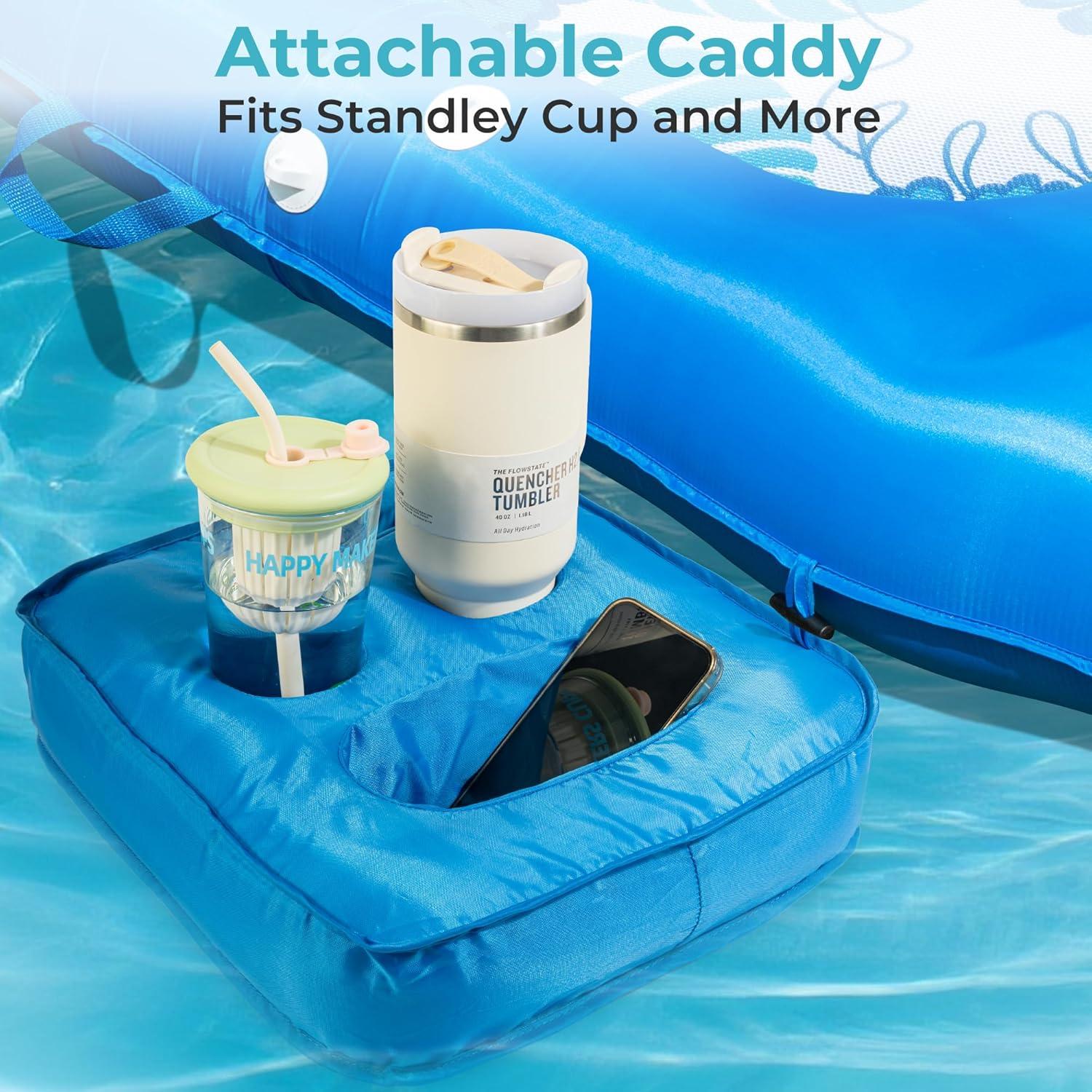Flotador Inflable Cubierto de Tela POOLACC 178x100cm con Dosel