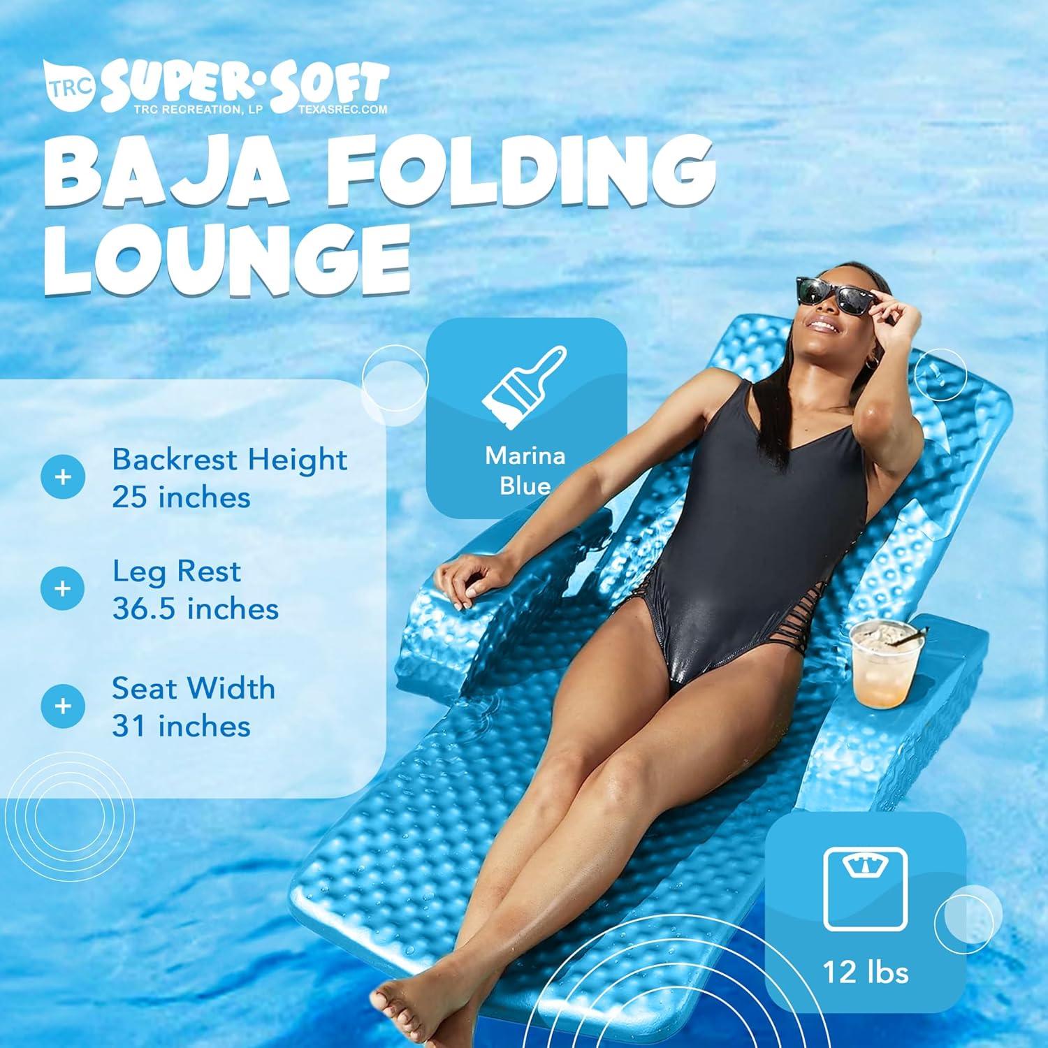 Silla Flotante Plegable TRC Recreación Baja II Azul 92.7x80 cm