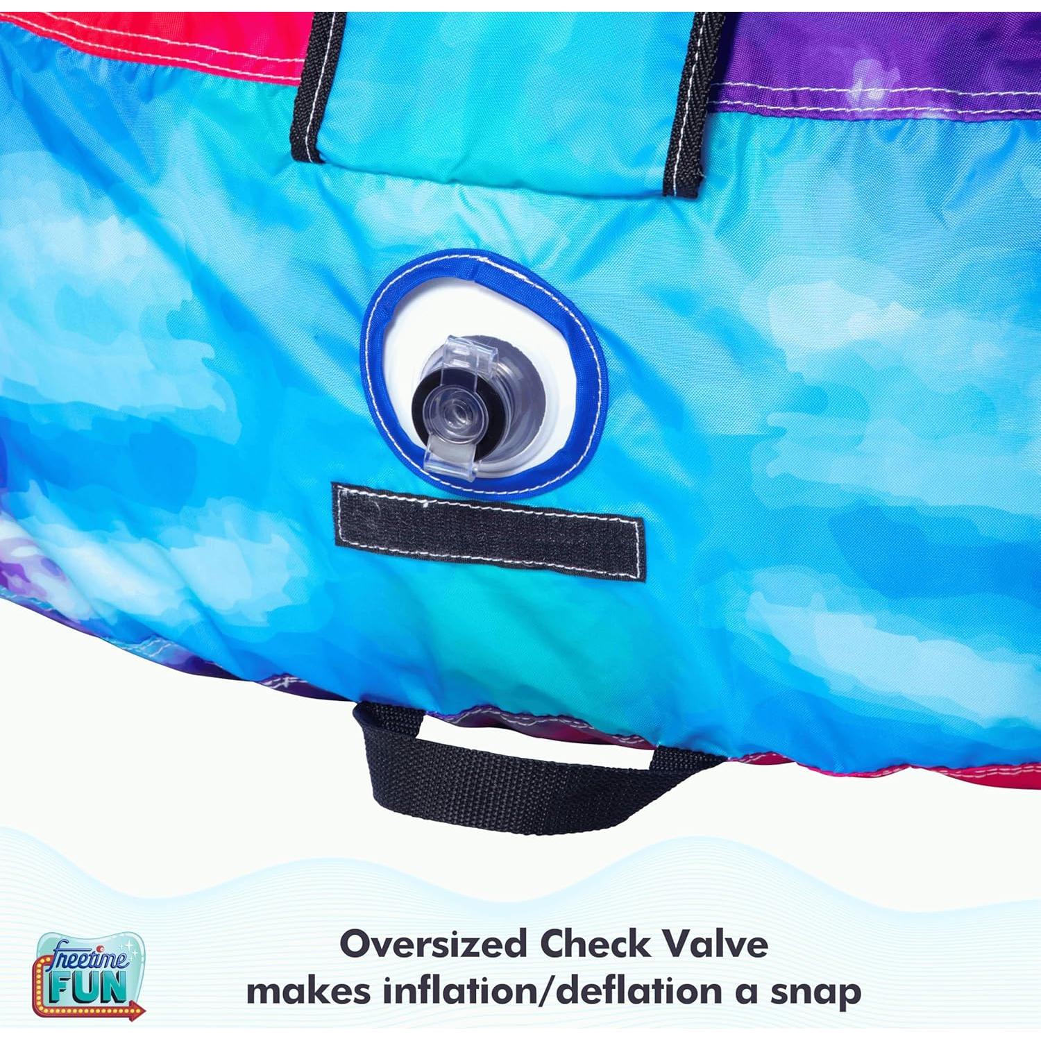 Flotador Inflable Freetime Fun Feelin' Groovy Tie-Dye 177.8x101.6cm