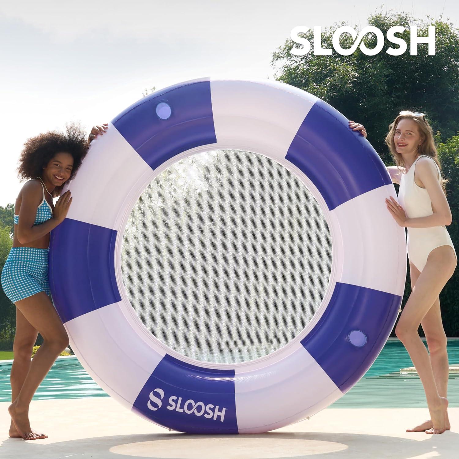Flotador Inflable Sloosh 203 cm con Malla y 2 Portavasos