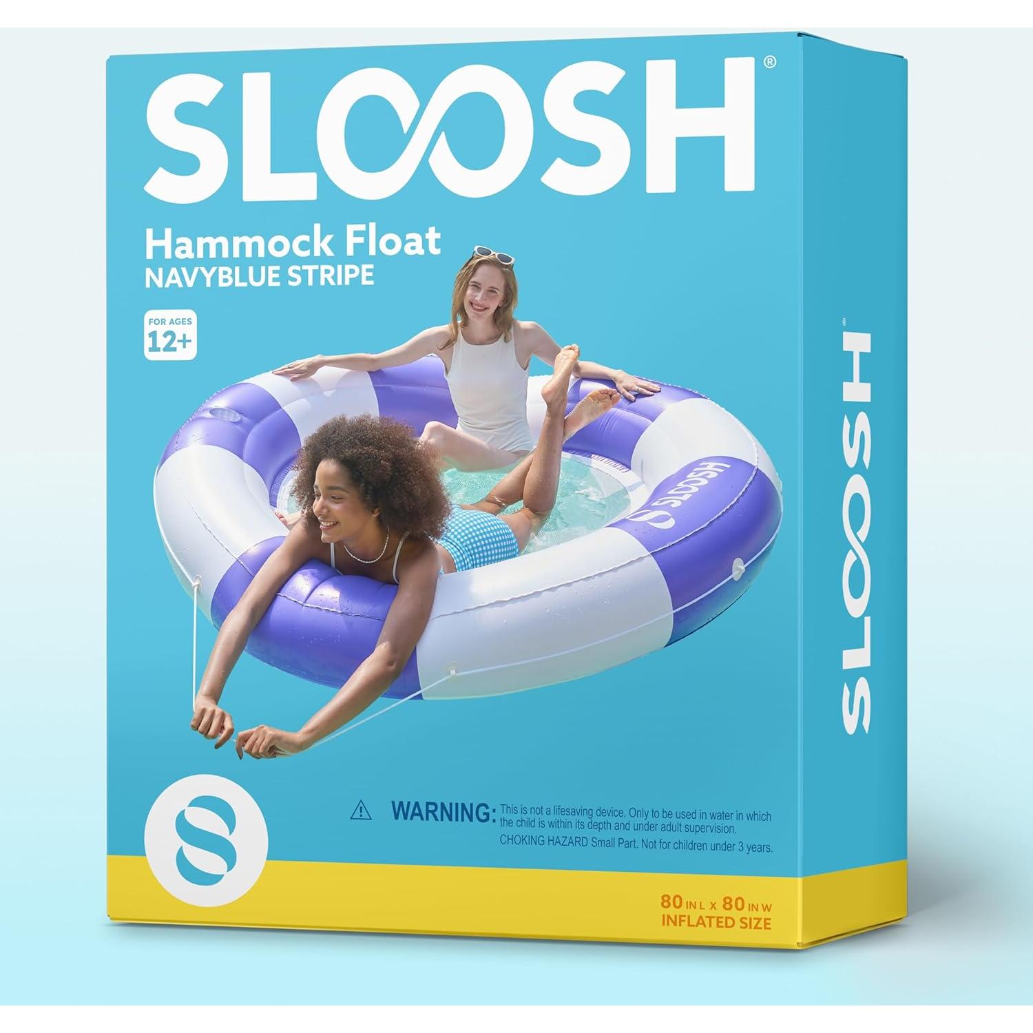 Flotador Inflable Sloosh 203 cm con Malla y 2 Portavasos
