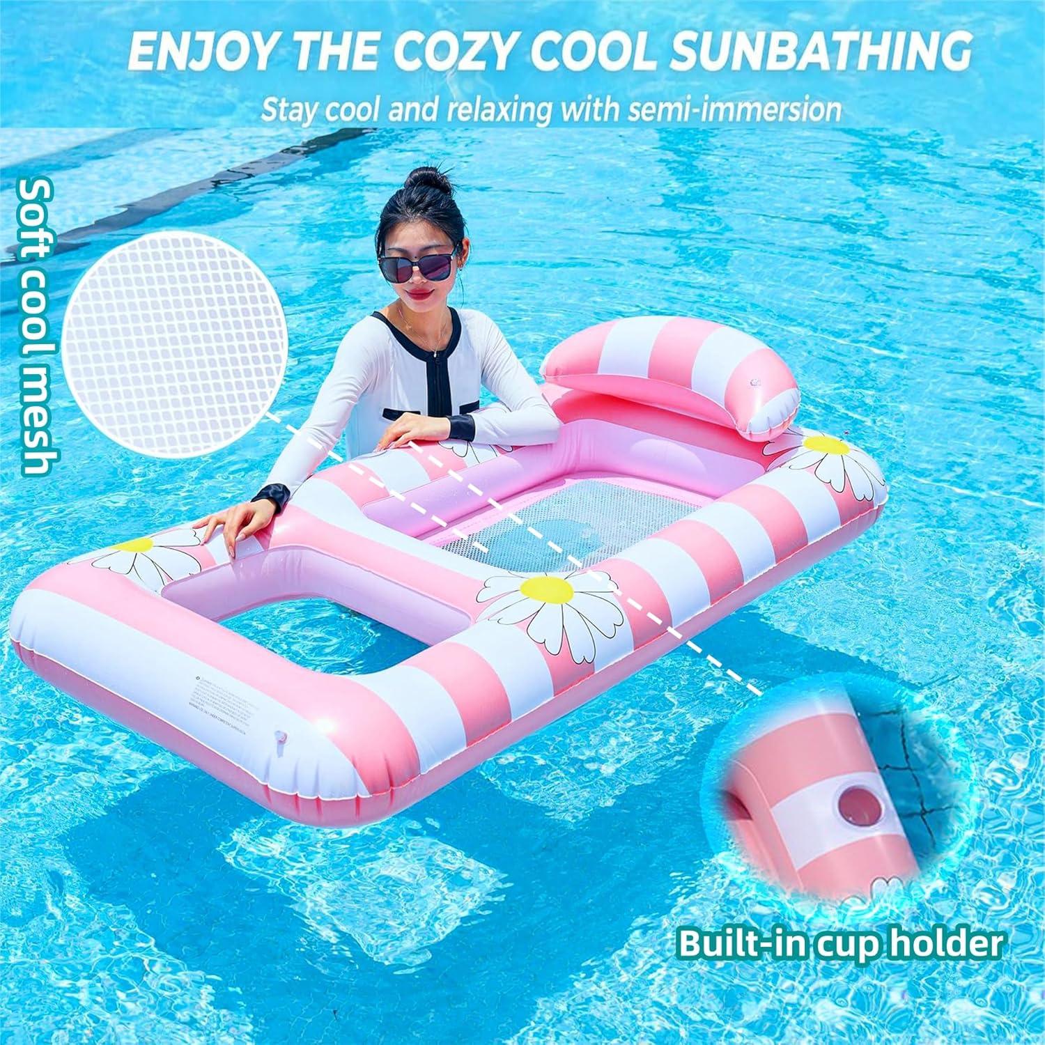 Flotador Inflable GengGeng Extra Grande 150x80 cm para Piscina