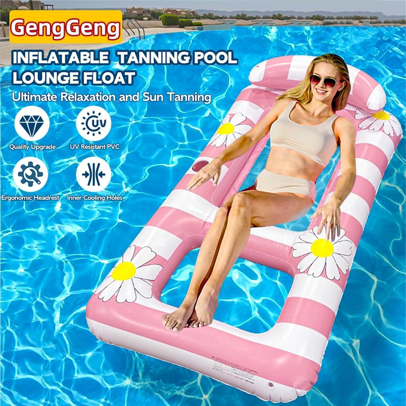 Flotador Inflable GengGeng Extra Grande 150x80 cm para Piscina
