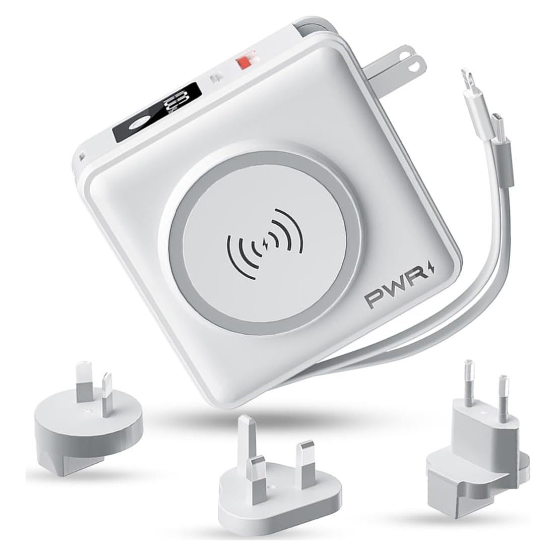 Banco de Poder PWR Travel PRO 5-en-1 10,000mAh Carga Rápida