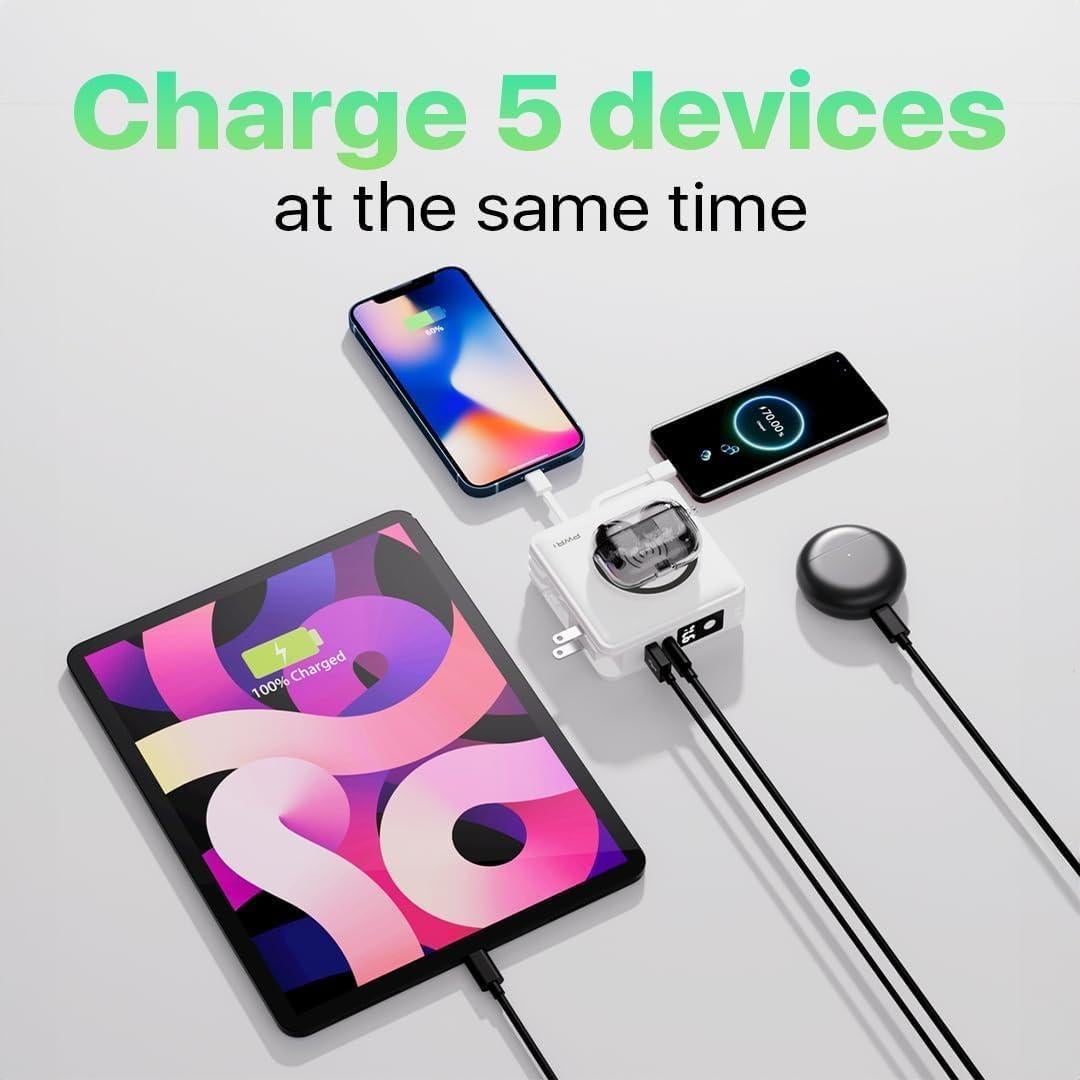 Banco de Poder PWR Travel PRO 5-en-1 10,000mAh Carga Rápida