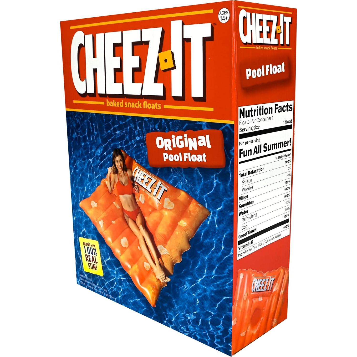 Flotador Inflable Extra Grande Cheez-It 1.37m Naranja