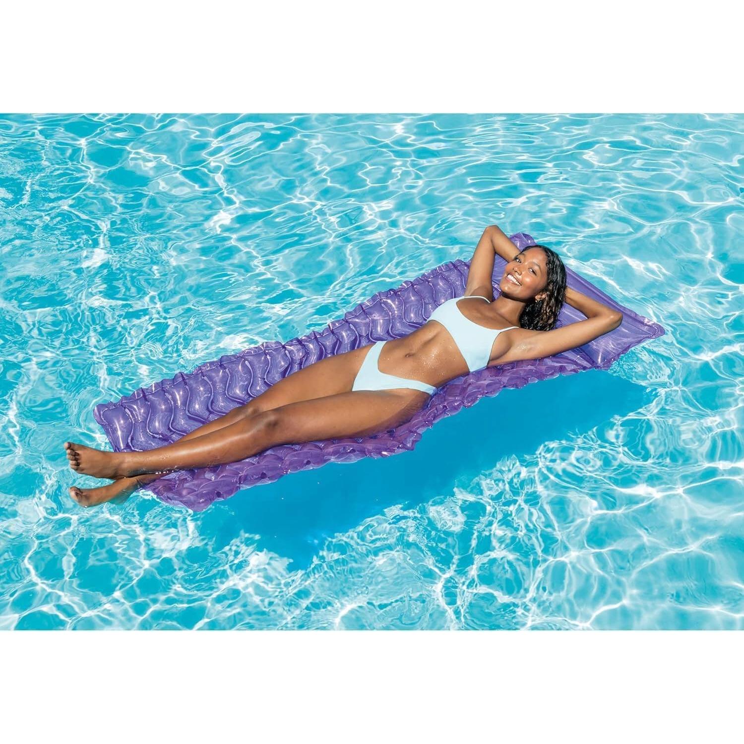 Colchoneta Inflable Intex Tote-N-Float Wave 229x86 cm - Paquete de 2