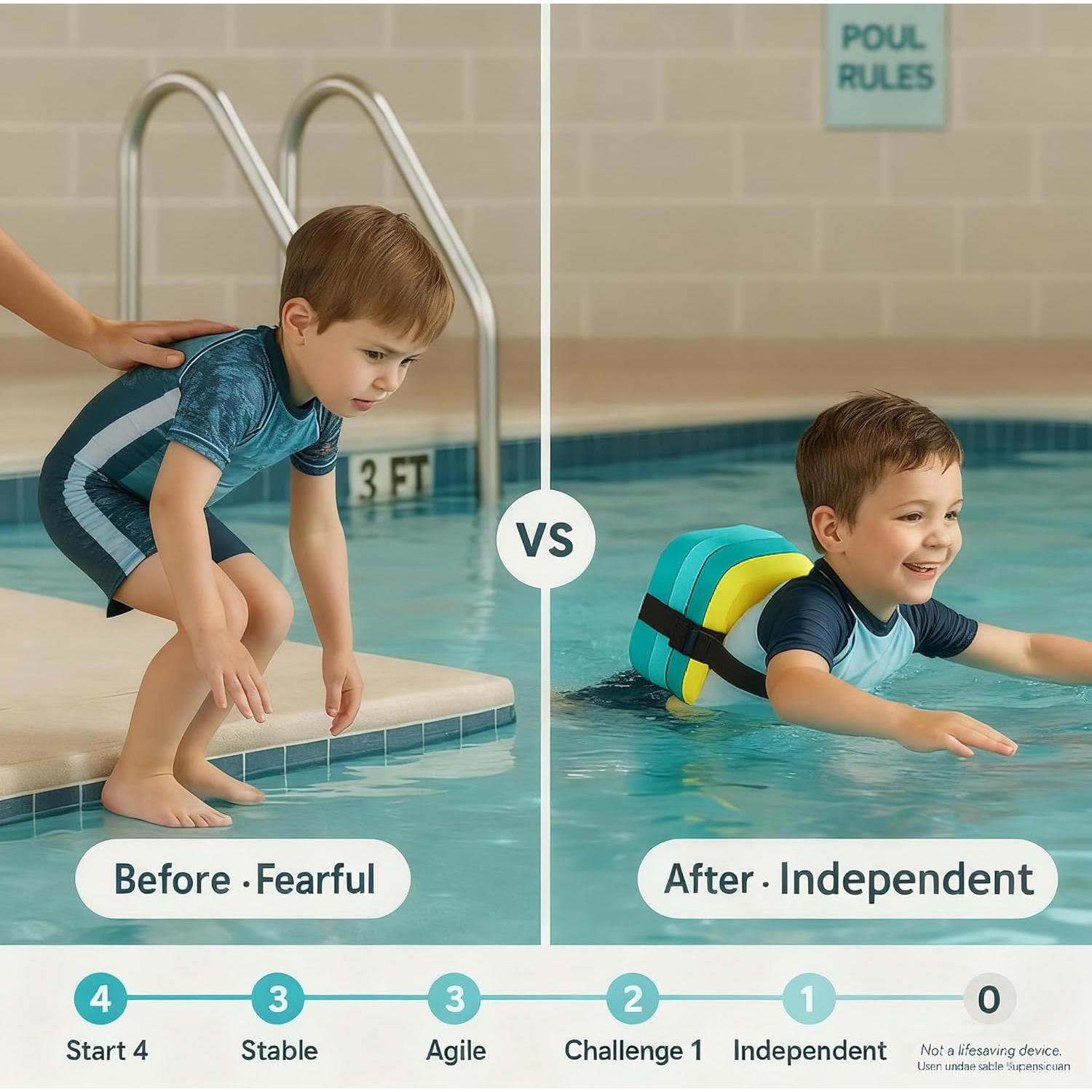 Cinturón de Flotación TOYSHARING para Niños 3-12 Años