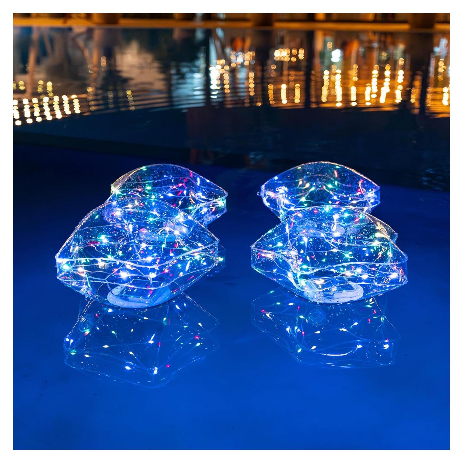 Luces Flotantes Solares TIALLY 14" Multicolor para Piscina