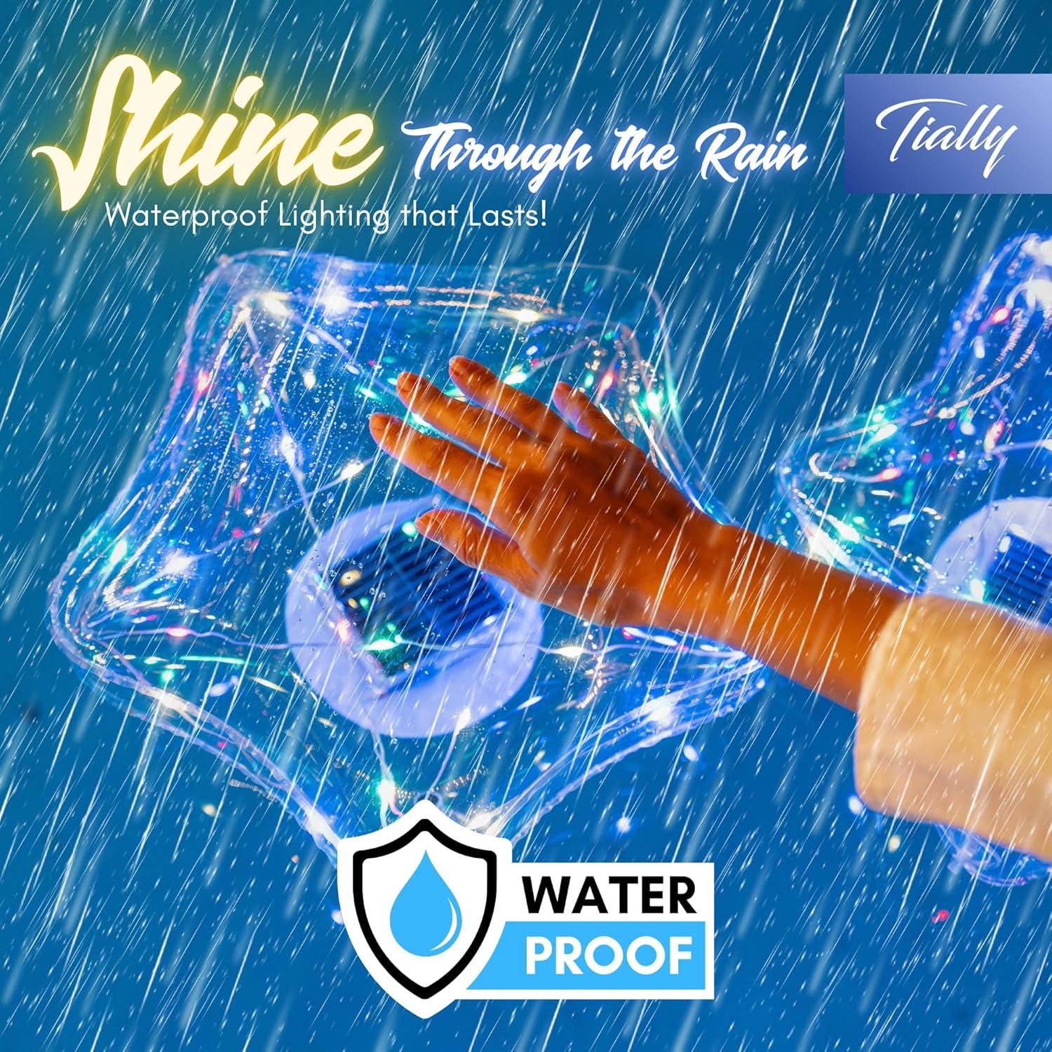 Luces Flotantes Solares TIALLY 14" Multicolor para Piscina