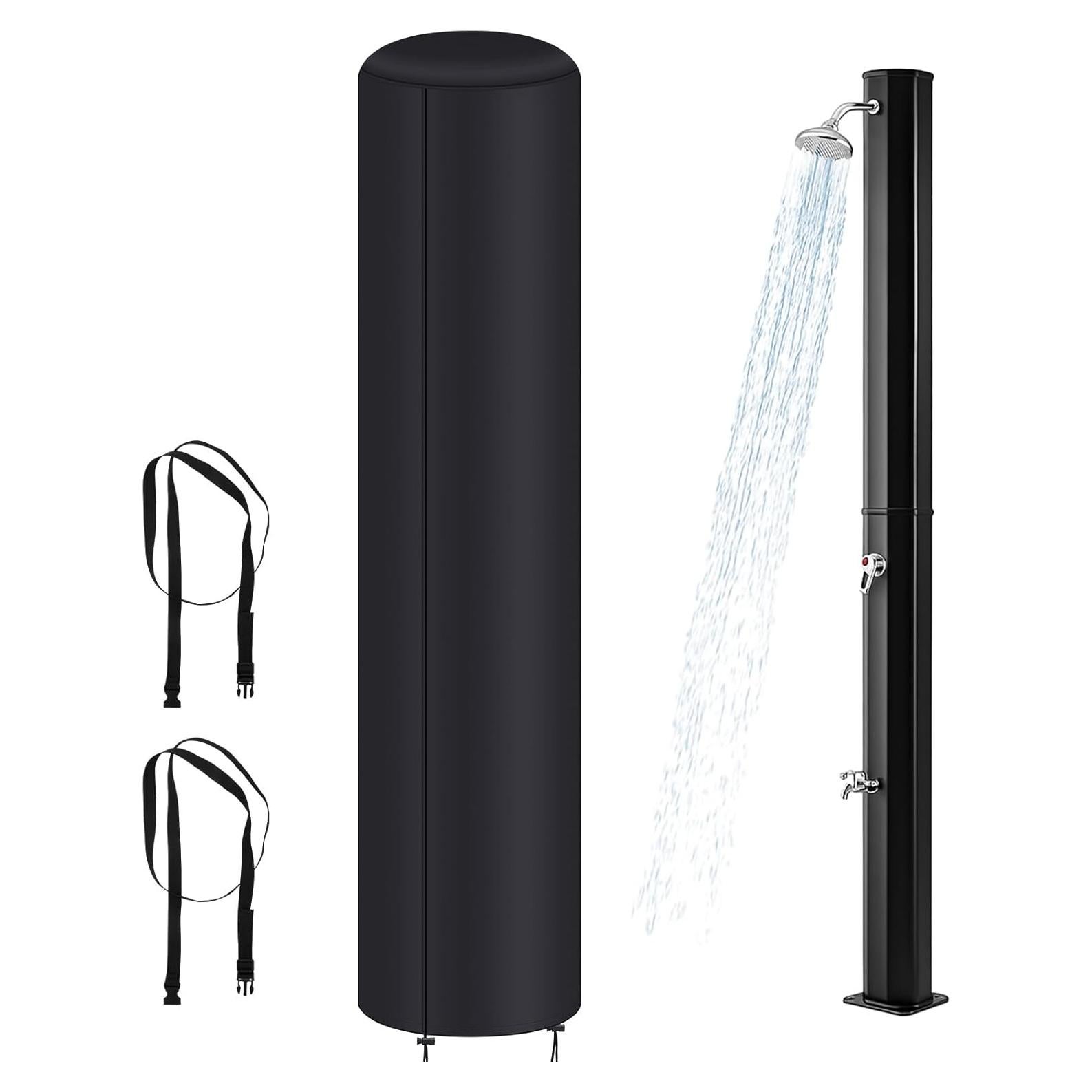 Cubierta de Ducha Solar Impermeable Maasechs 230x67cm Negra