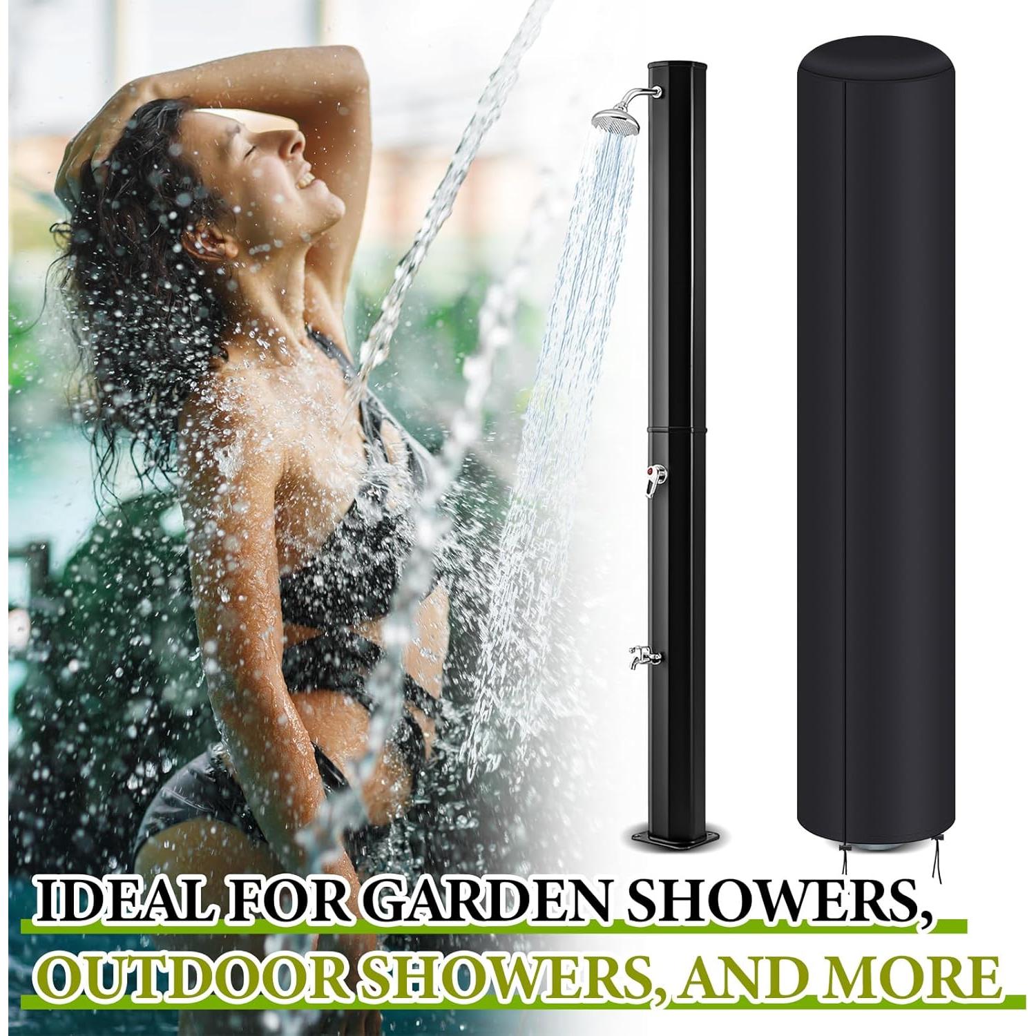 Cubierta de Ducha Solar Impermeable Maasechs 230x67cm Negra