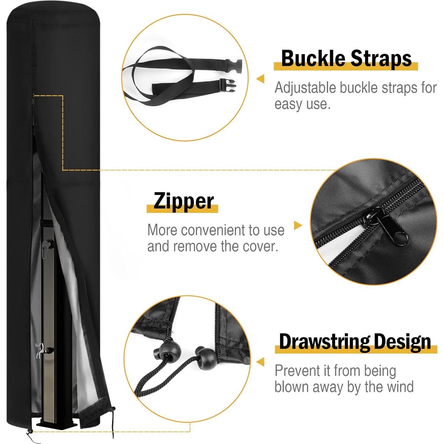 Cubierta de Ducha Solar Saking 230x67cm Impermeable UV