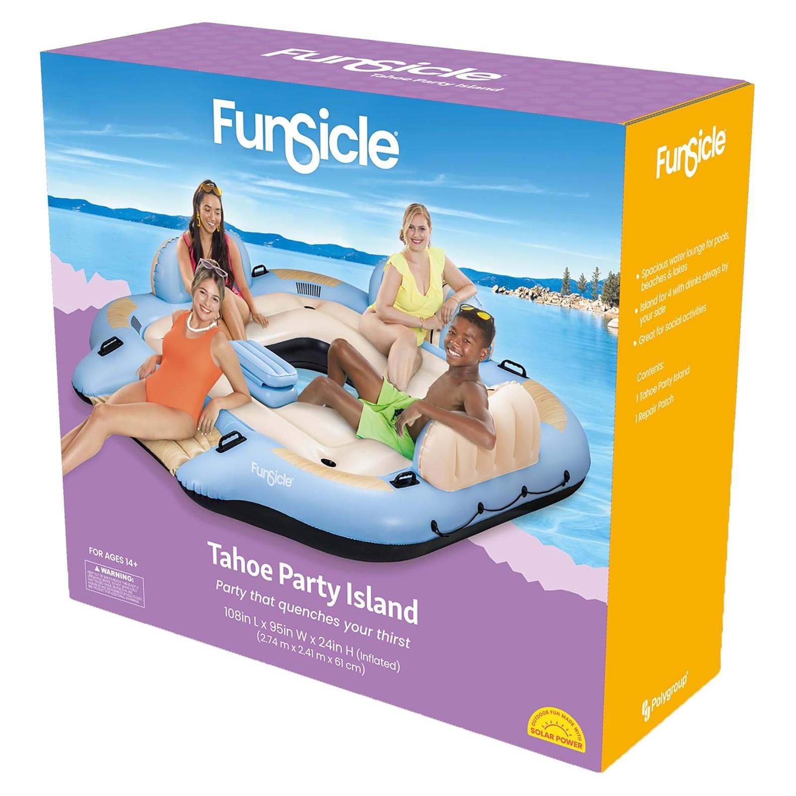 Isla Inflable Funsicle Tahoe 2.74m para 4 Personas