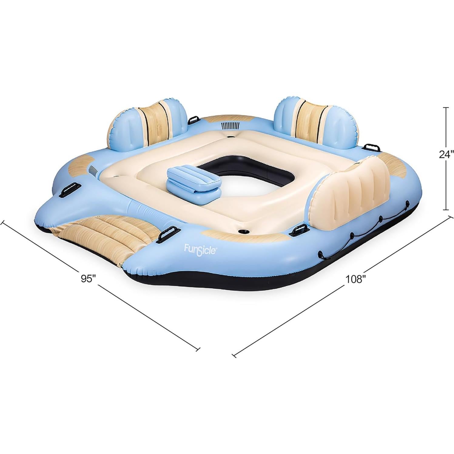 Isla Inflable Funsicle Tahoe 2.74m para 4 Personas