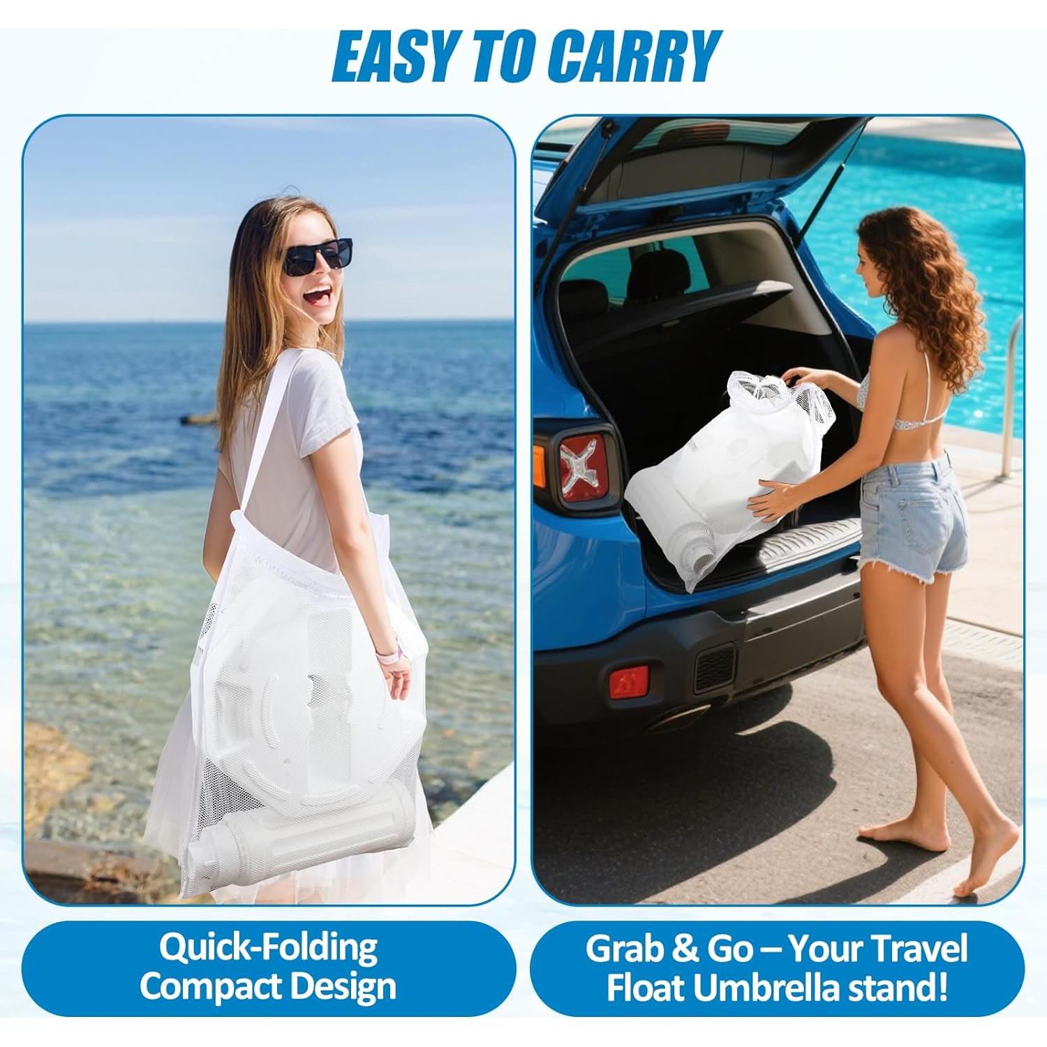 Paraguas Flotante OceanaFlow para Piscina 2.04m con Base