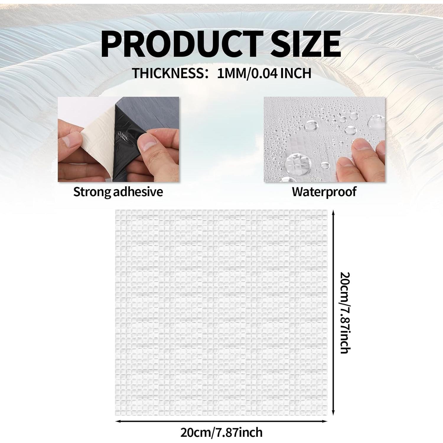 Cinta de Reparación de Estanque Lyreh 20x20 cm Caucho Butílico