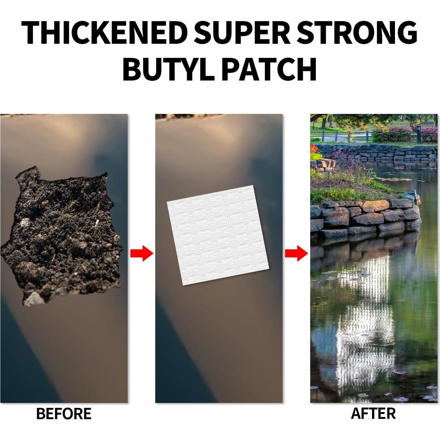 Cinta de Reparación de Estanque Lyreh 20x20 cm Caucho Butílico