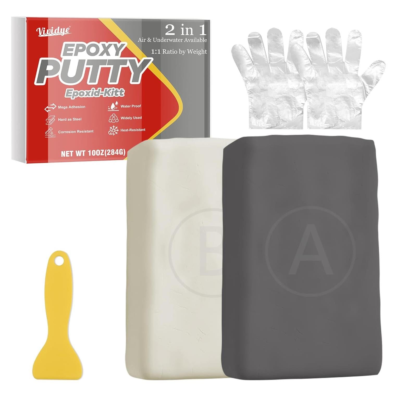 Masilla Epóxica Vividye 280g para Reparación de Piscinas