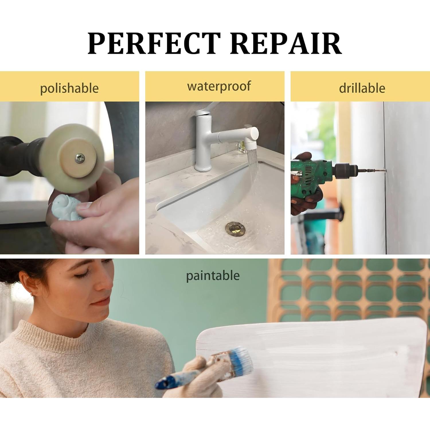 Masilla Epóxica Vividye 280g para Reparación de Piscinas