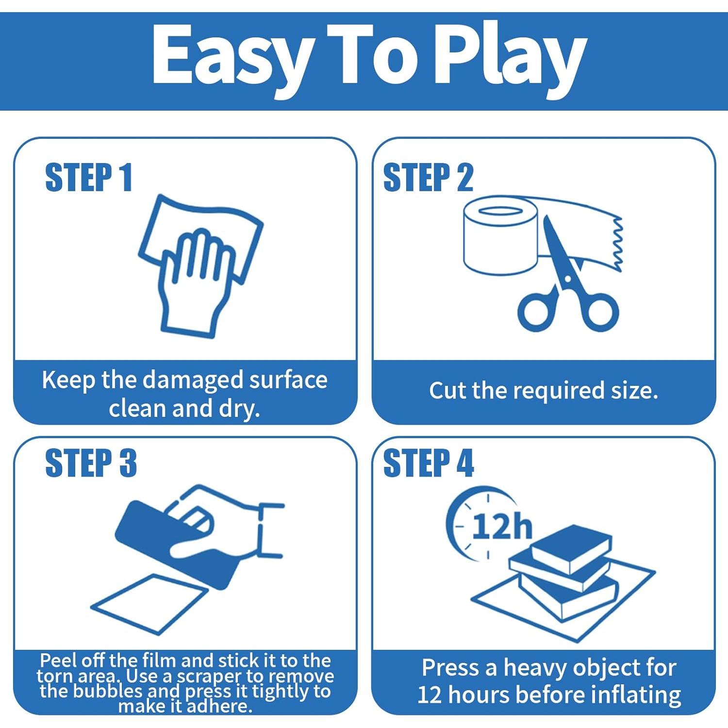 Kit de Parche Inflable 10.16 cm x 2.13 m TBTFW - Reparación Rápida