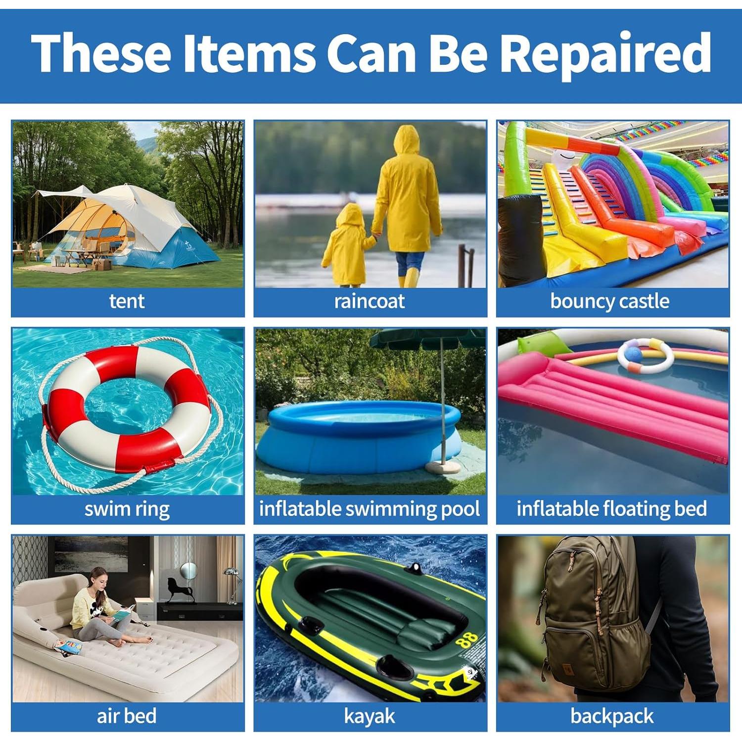 Kit de Parche Inflable 10.16 cm x 2.13 m TBTFW - Reparación Rápida