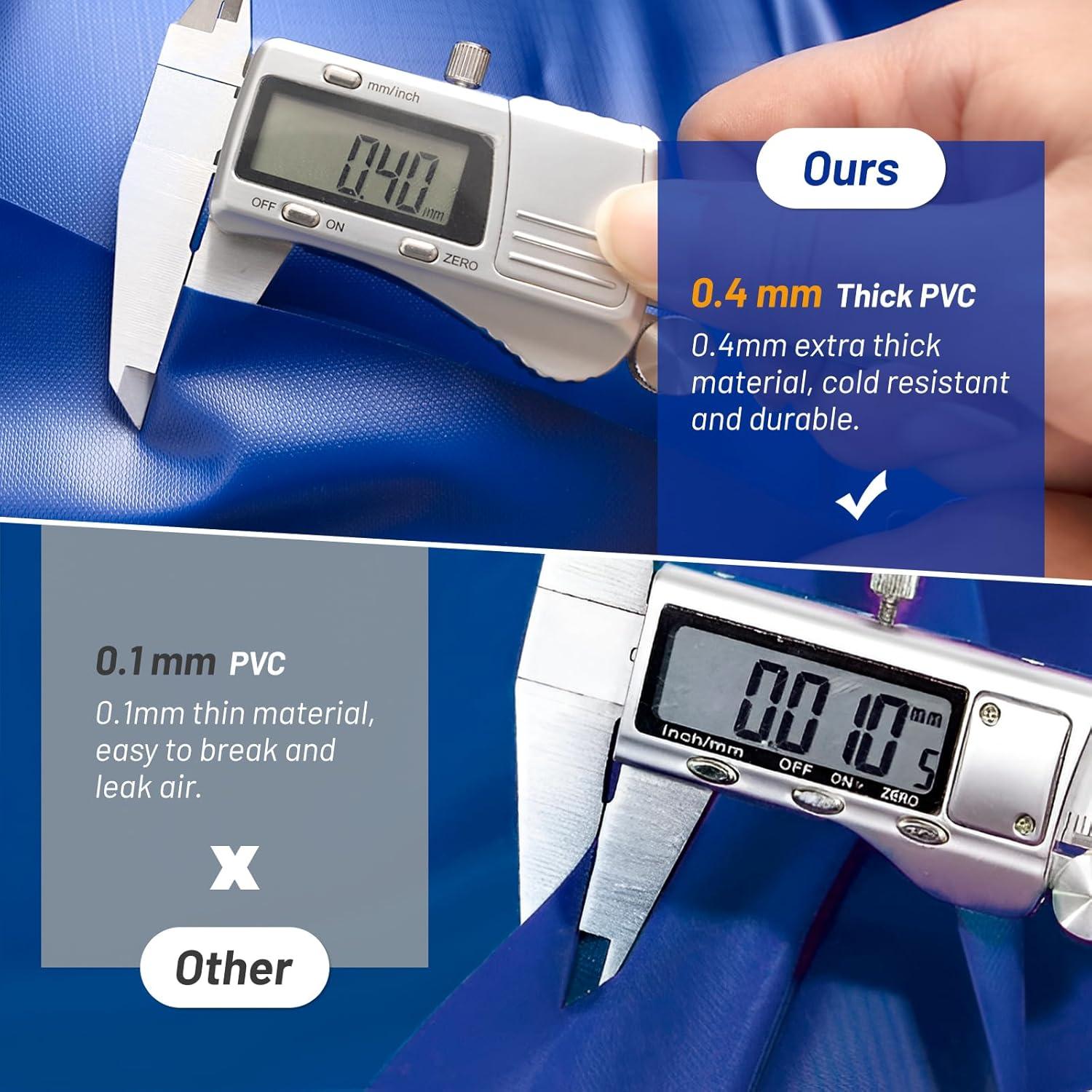 Cojín de Aire para Piscina Ranwin 4x4ft PVC 0.4mm Invierno