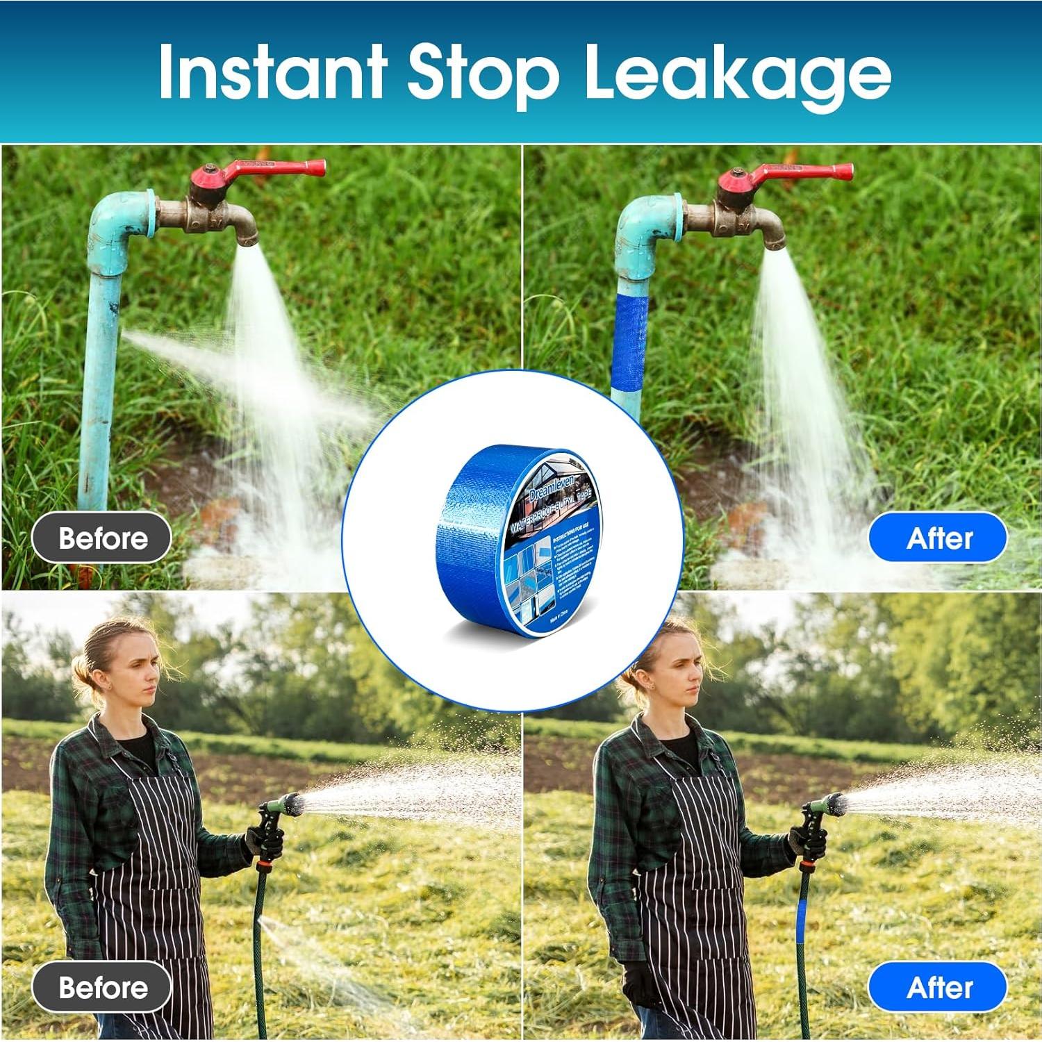 Cinta de Sellado Butílica Impermeable Azul 10.16 cm x 4.88 m