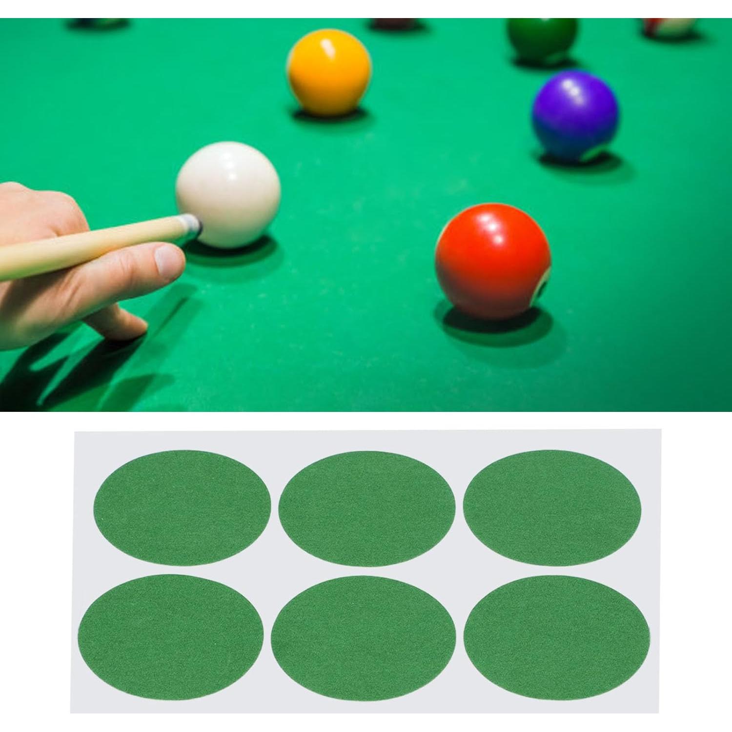 Pegatinas de Reparación de Tela de Billar NOENNULL 6 Pcs