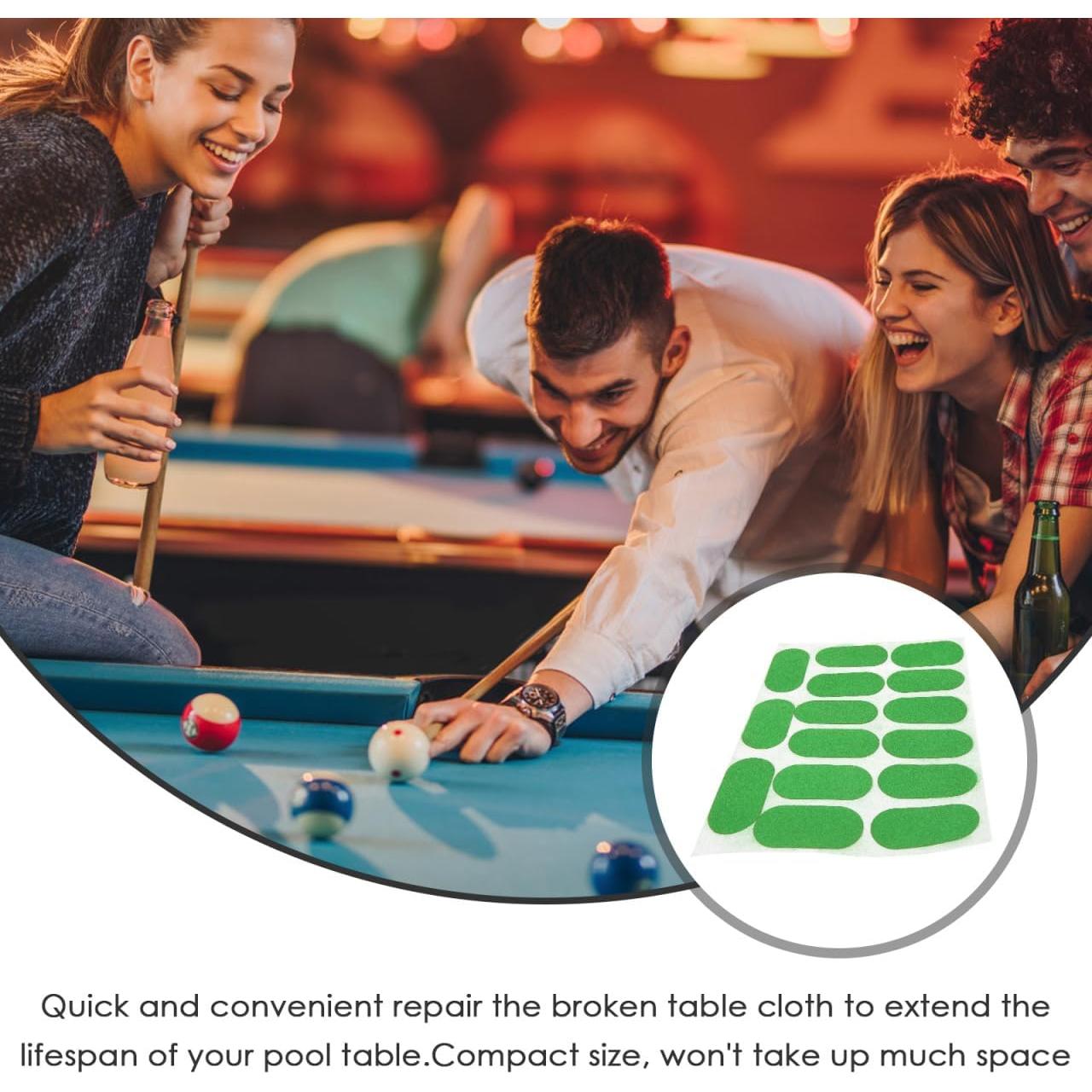 Kisangel Parche de Reparación para Mesa de Pool 5x2.5cm Verde