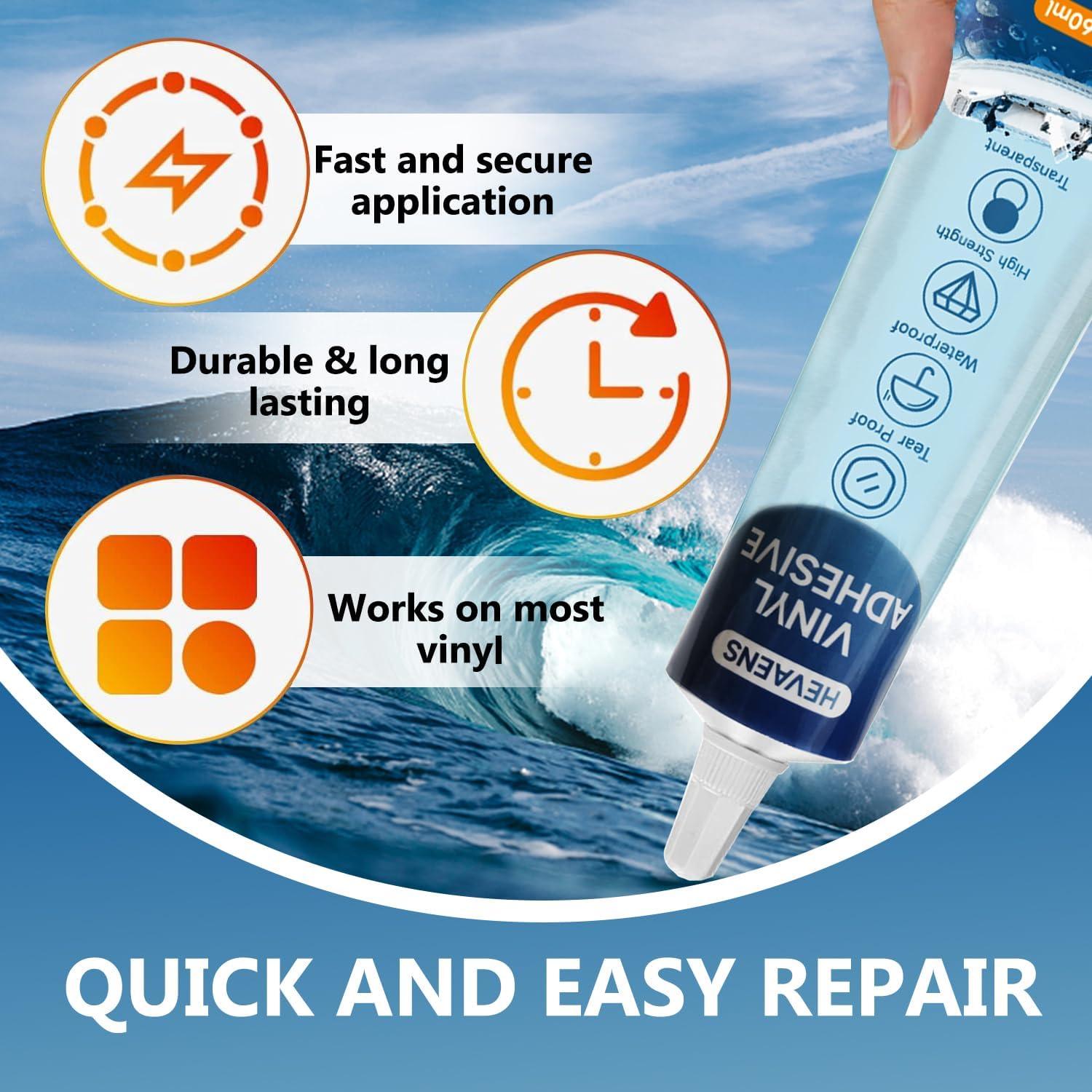 Kit de Reparación para Colchón Inflable Hevaens 60ml