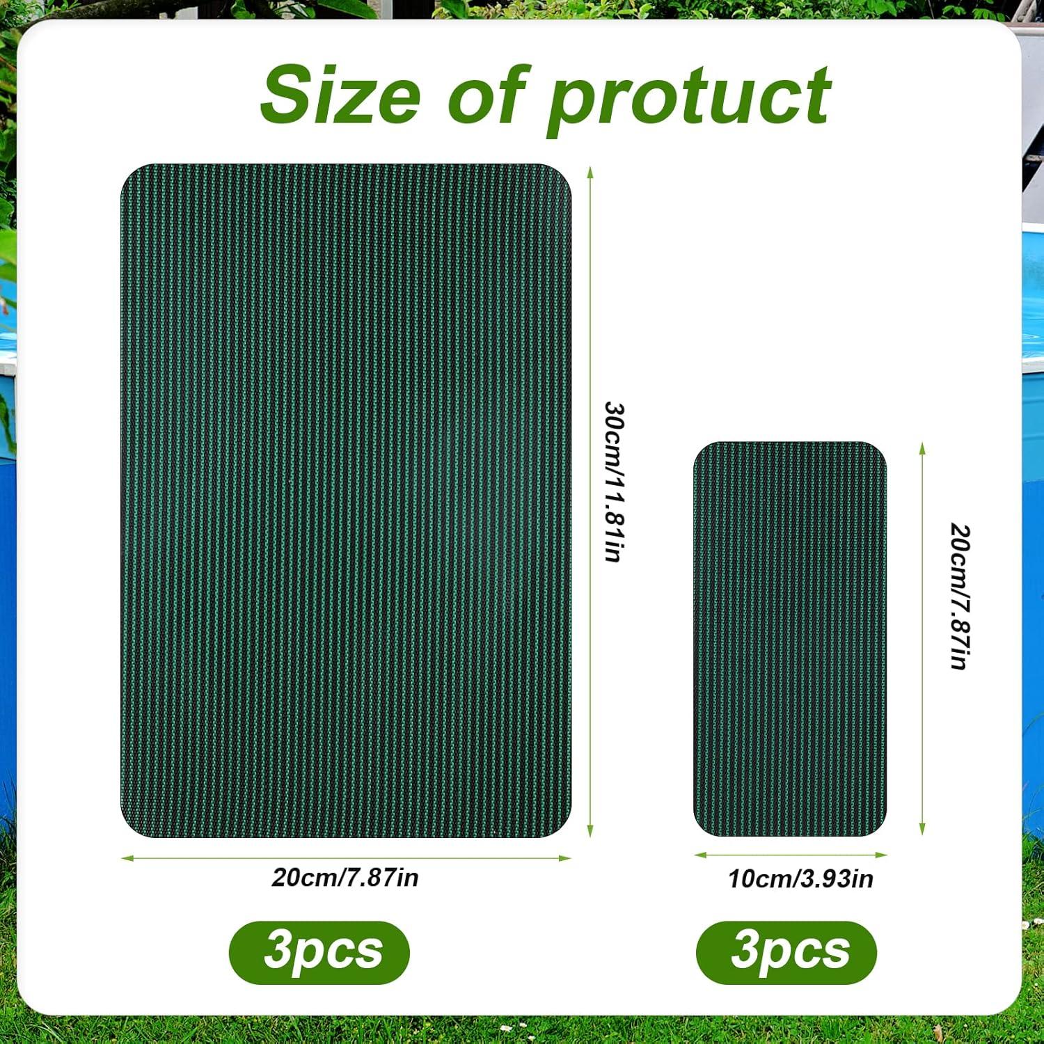 6 Parches Autoadhesivos para Cubierta de Piscina TOYMIS 10x20cm y 20x30cm