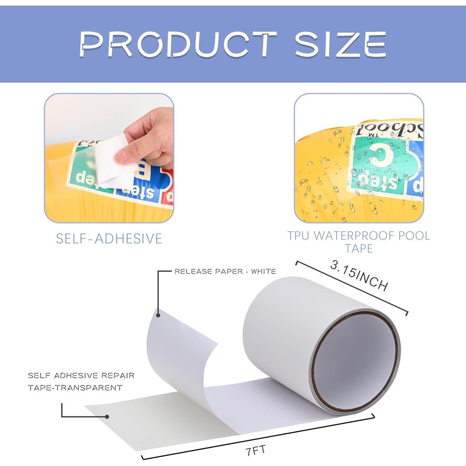 Cinta de Parche Impermeable TPU RZXYYGS 2.13m x 8cm