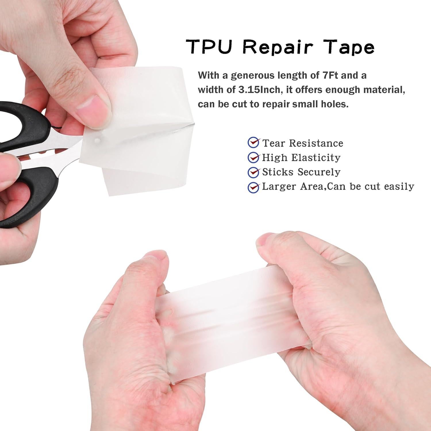 Cinta de Parche Impermeable TPU RZXYYGS 2.13m x 8cm