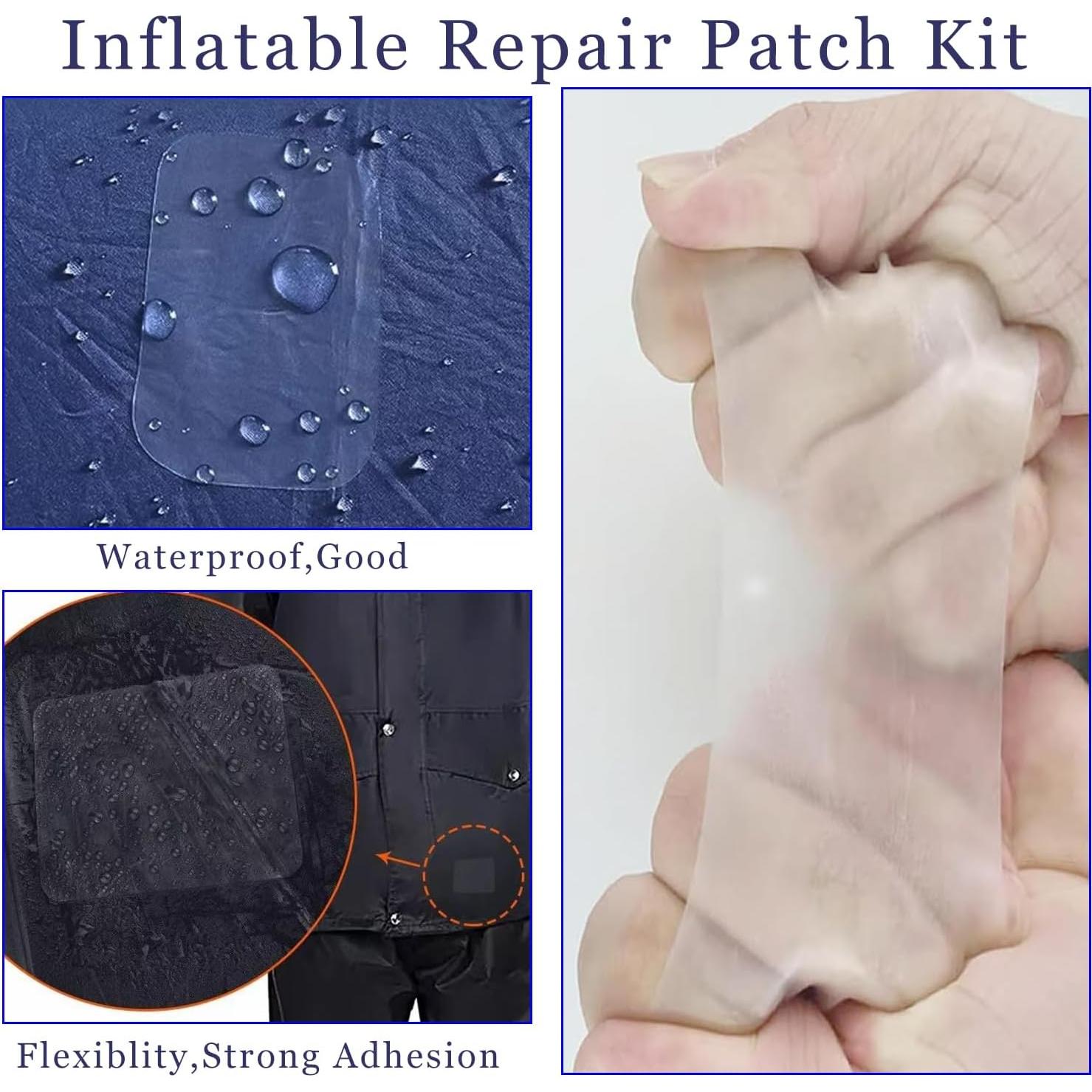 Kit de Parche Inflable IAIHBBLY 2 Rollos 8 cm x 1.07 m