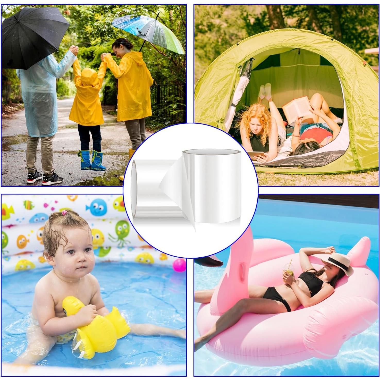 Kit de Parche Inflable IAIHBBLY 2 Rollos 8 cm x 1.07 m