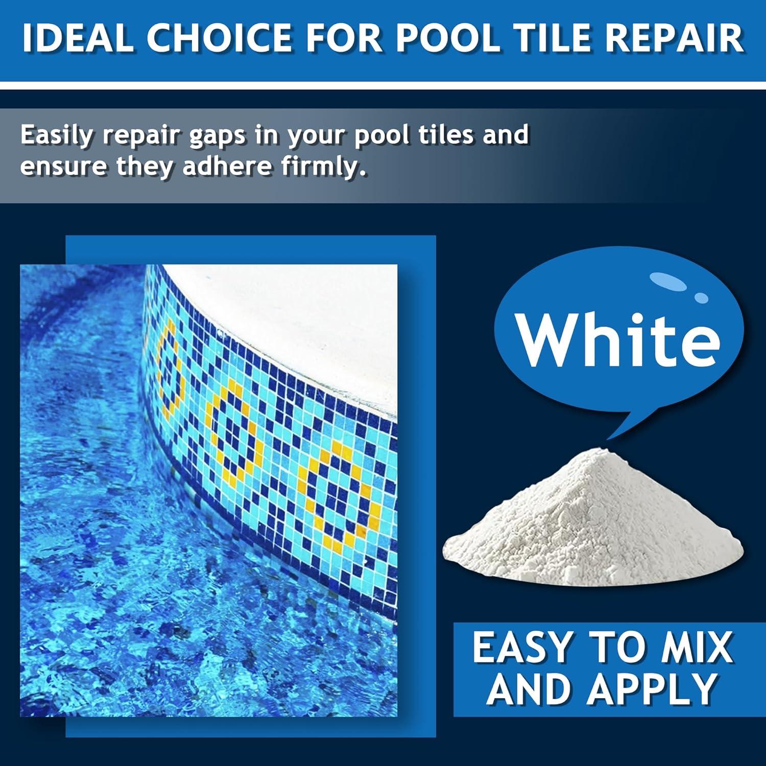 Kit de Reparación de Yeso Blanco OOTDART 0.45 kg para Piscinas