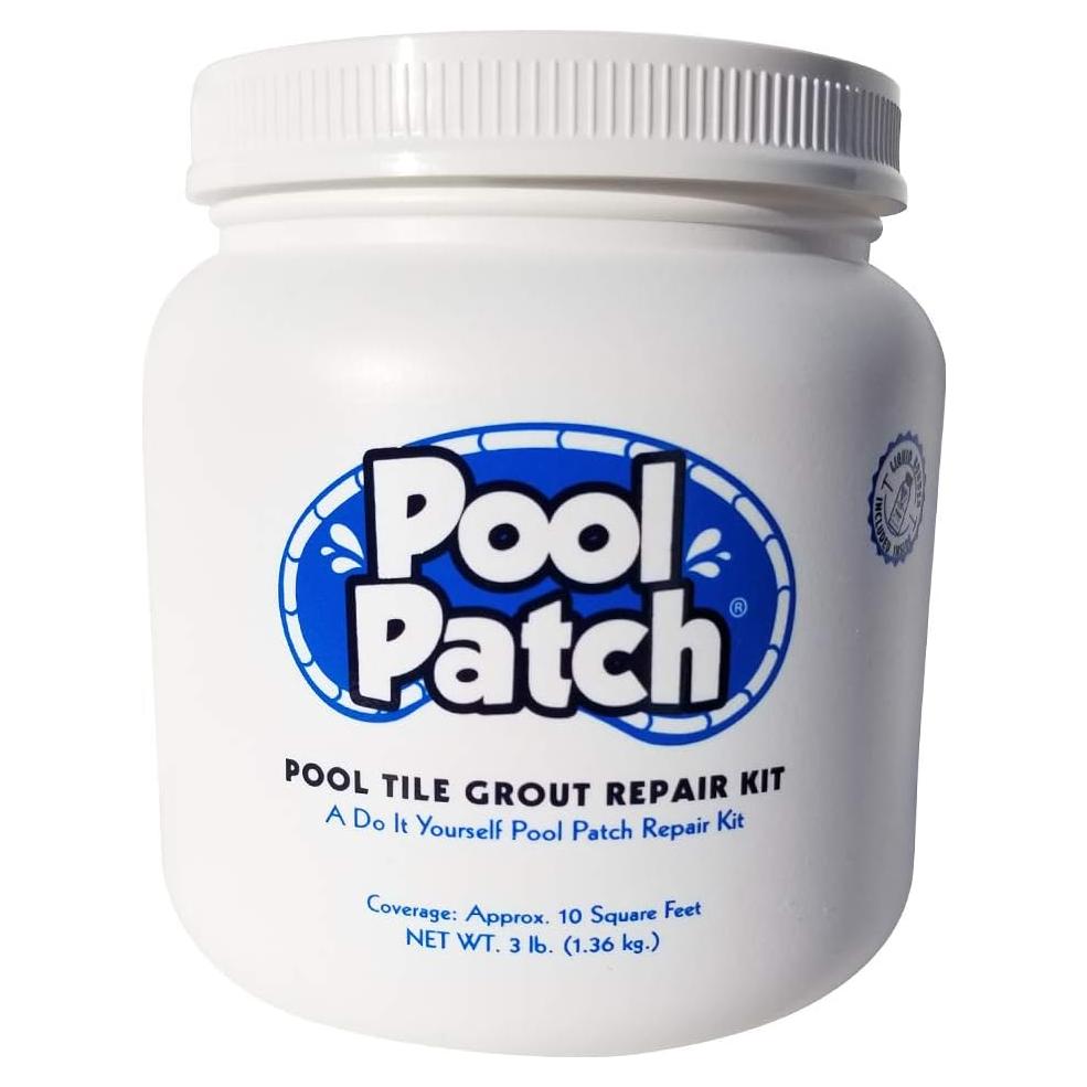 Kit de Reparación de Lechada para Azulejos de Piscina Pool Patch 1.36 kg Gris
