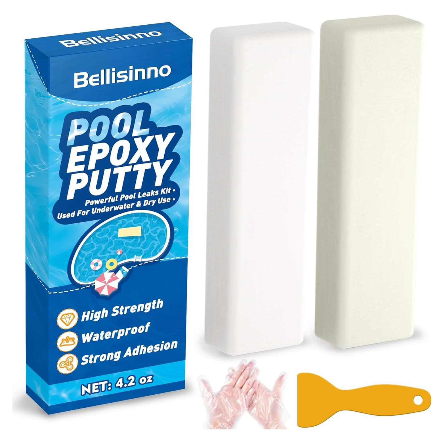 Masilla Epóxica Blanca Bellisinno 120g para Piscinas