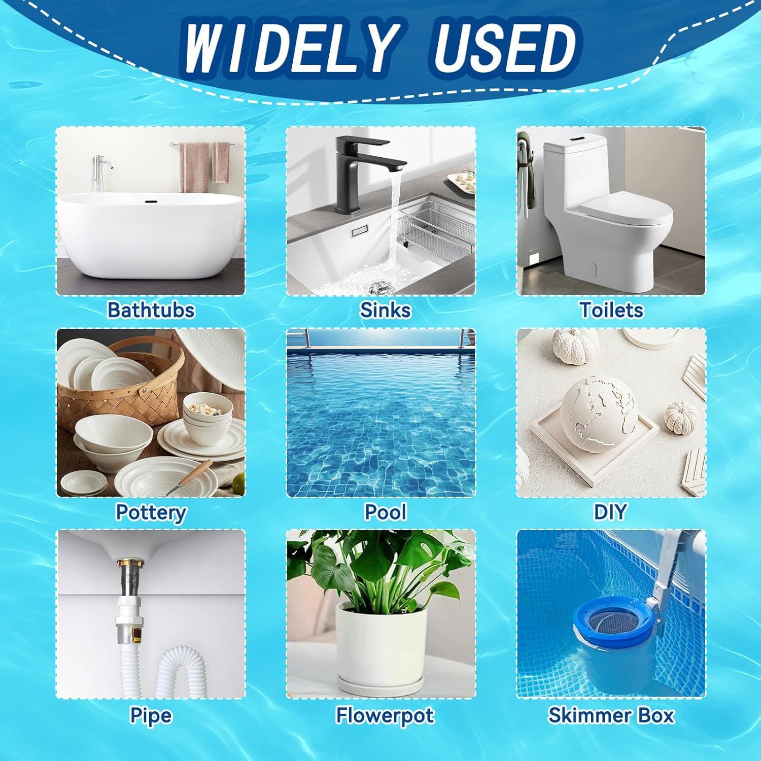 Masilla Epóxica Blanca Bellisinno 120g para Piscinas