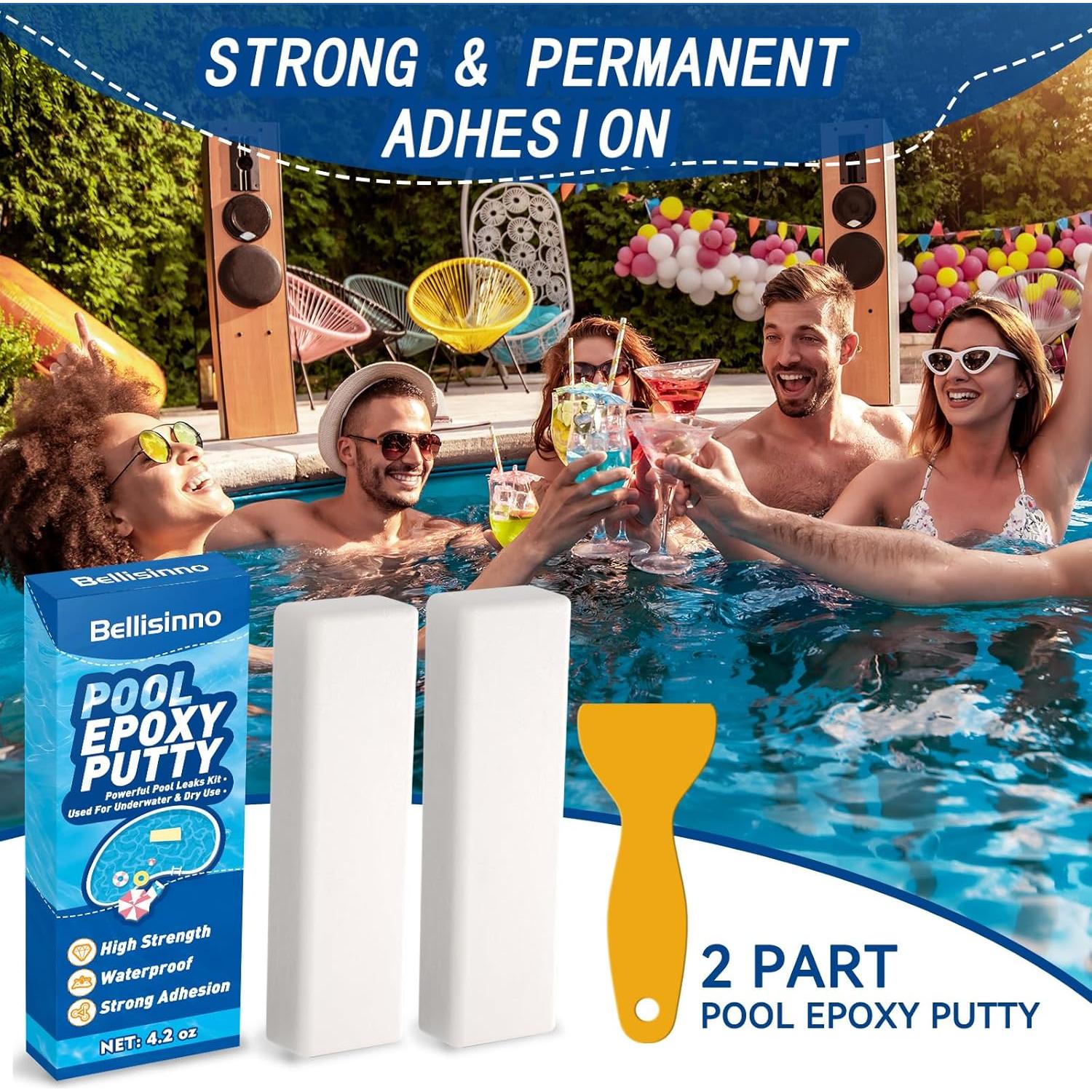 Masilla Epóxica Blanca Bellisinno 120g para Piscinas