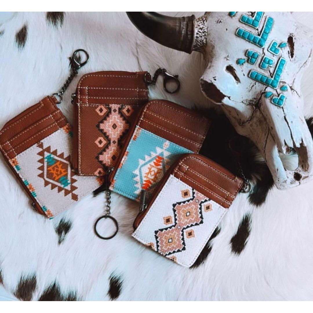 Billetera Wrangler Montana West Boho Azteca para Mujeres
