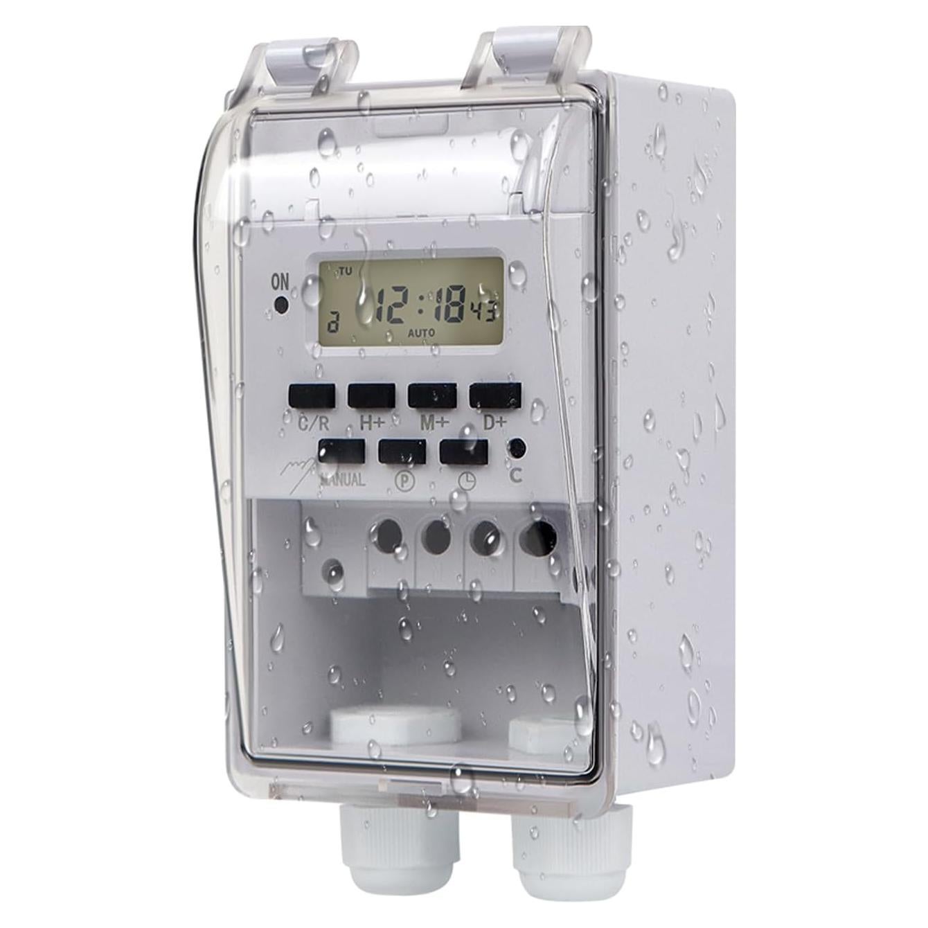 Interruptor Temporizador Digital Tectary 40A 16 Programaciones