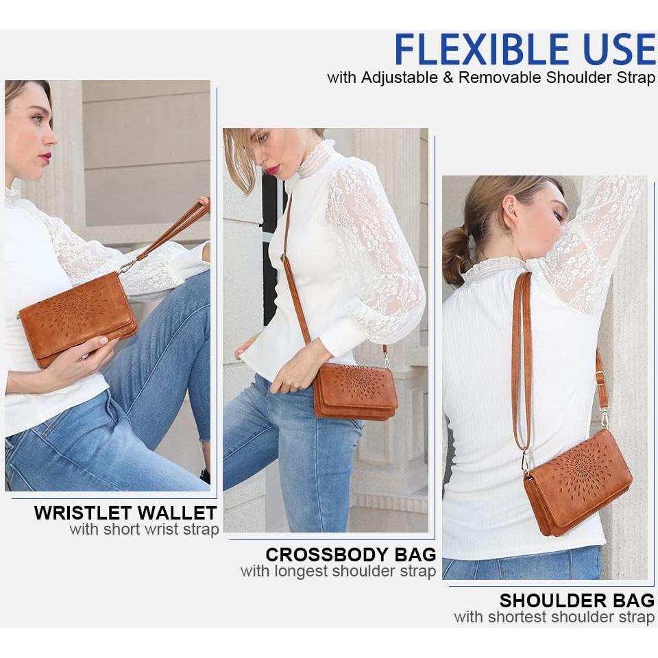 Bolso Cruzado APHISON Mujer RFID Multifuncional 19x12cm